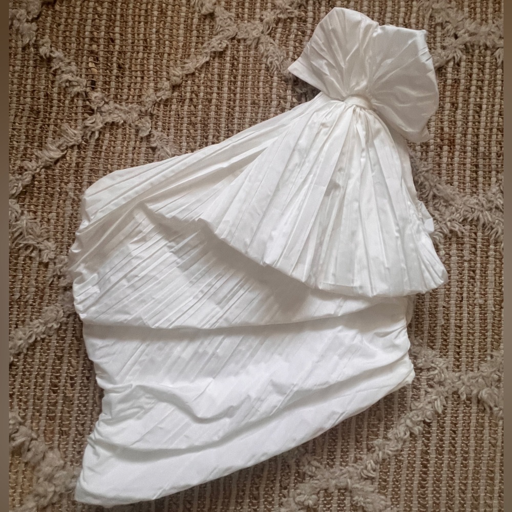 ZARA White Asimetric white blouse